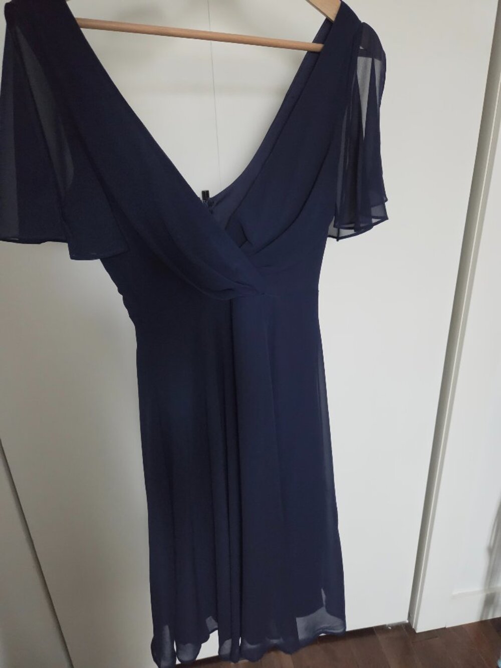 Robe de soirée Midi bleue marine